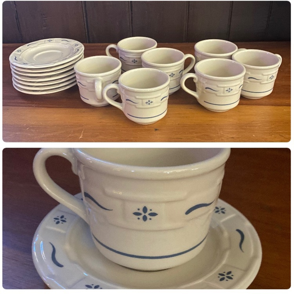 1/7 Longaberger teacup and saucer 90s